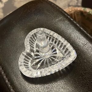 Vintage Waterford Crystal Heart Ring Holder